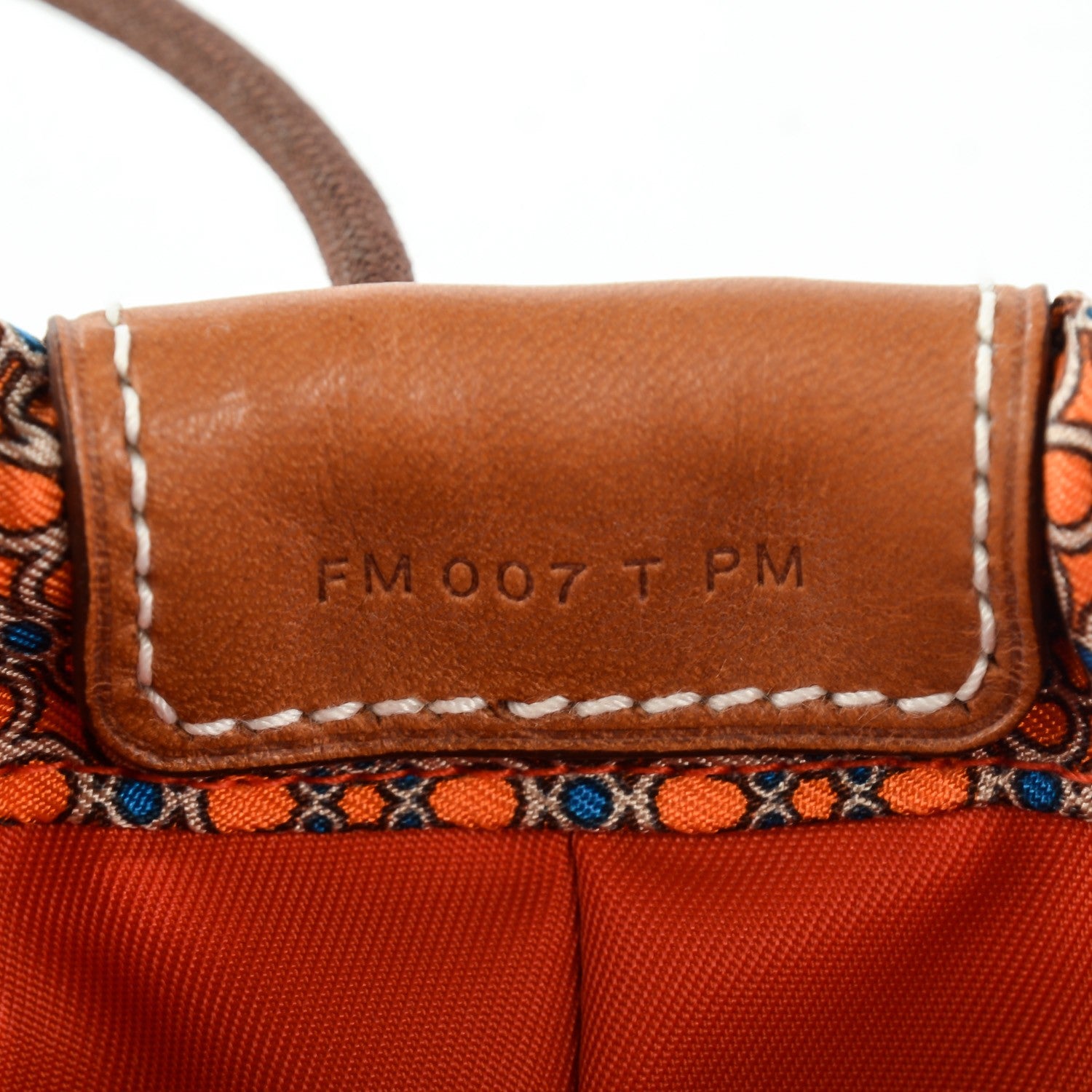 Hermes Silk Barenia Carre en Cravates Fourbi 25 MM Pouch Flamingo Pink Deer Brown 8 of 11