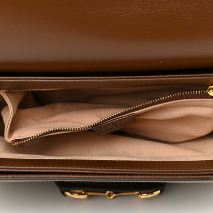 Gucci GG Supreme Monogram Horsebit 1955 Shoulder Bag Beige Brown Sugar 5 of 10
