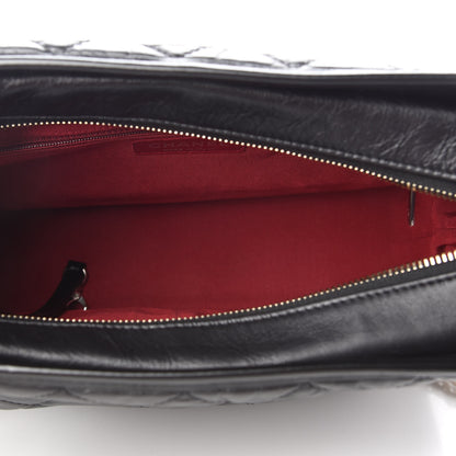 Chanel Aged Calfskin Quilted Medium Gabrielle Hobo Black 5 of 9