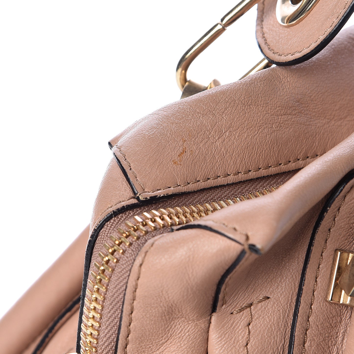 Calfskin Medium Military Paraty Nude Black