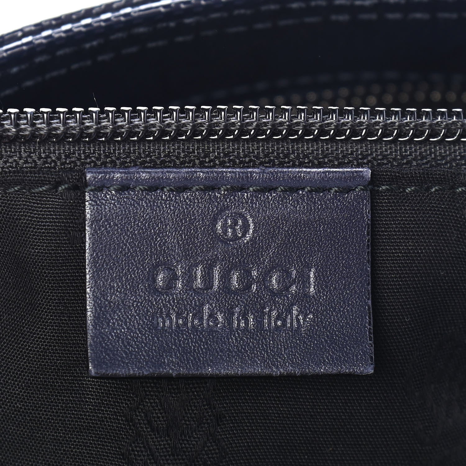 Gucci Imprime Monogram Medium Flat Messenger Bag Navy 6 of 9
