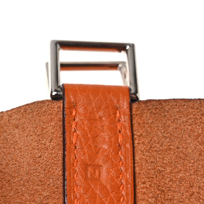 Hermes Taurillon Clemence Picotin 22 MM Orange 7 of 11