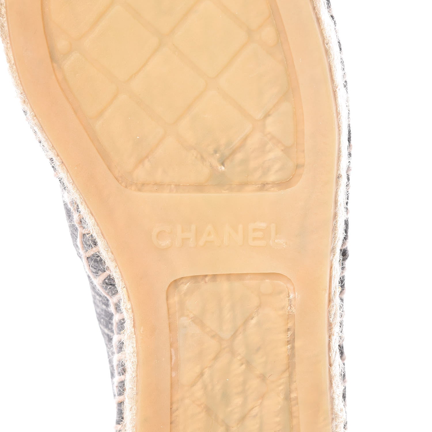 Chanel Striated Suede Espadrilles 37 Dark Grey 5 of 14