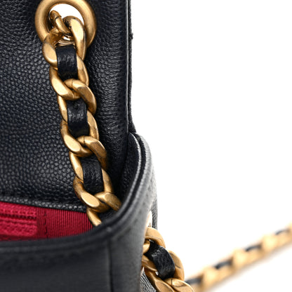 Chanel Caviar Quilted Small Fashion Therapy Flap Bag Navy Blue 14 of 17