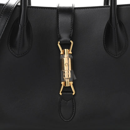 Gucci Boarded Plutone Calfskin Medium Jackie 1961 Tote Black 8 of 11