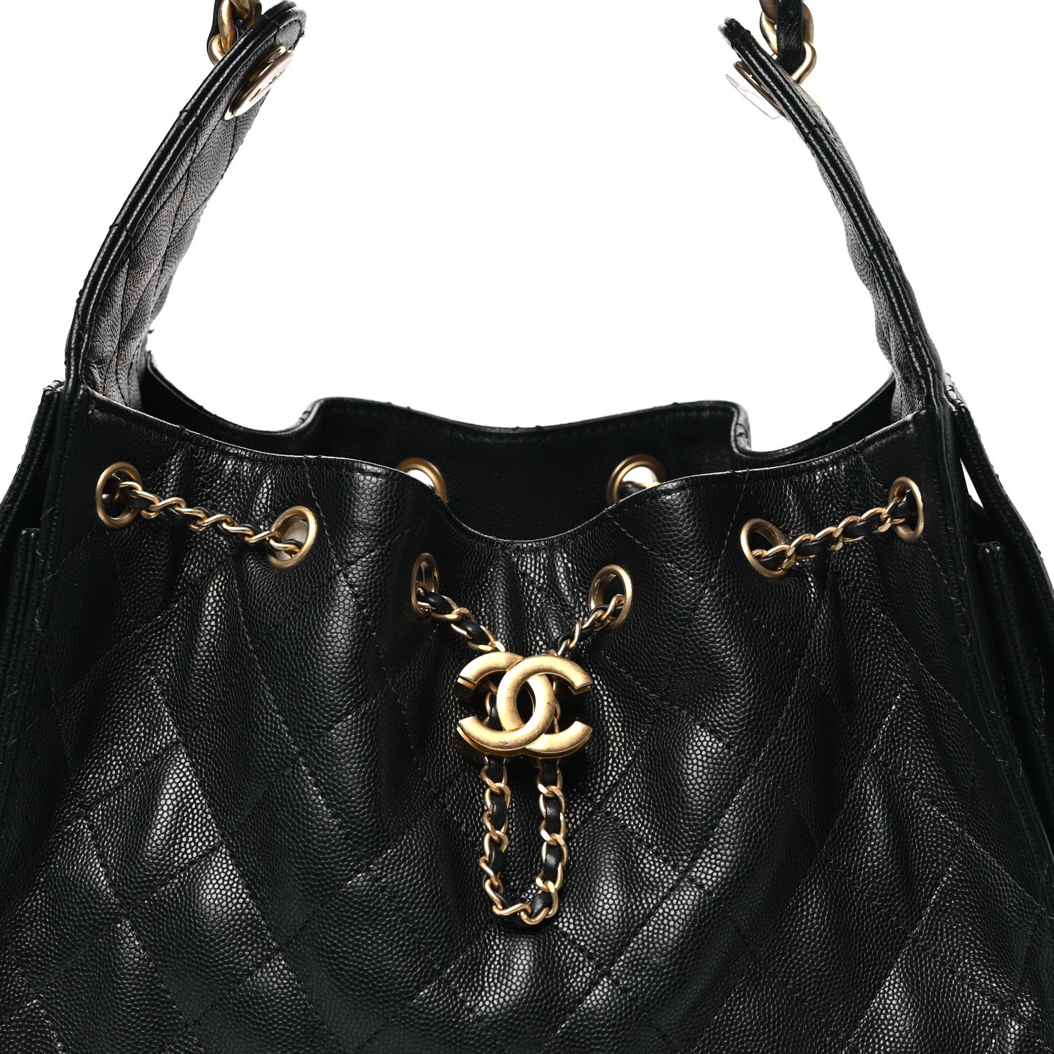 Chanel Caviar Quilted Small Chanel 25 Handbag Black 8 of 11