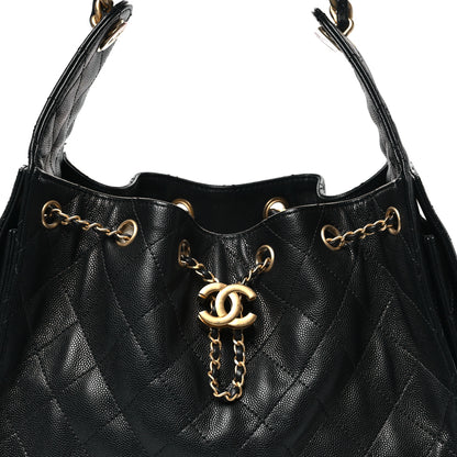 Chanel Caviar Quilted Small Chanel 25 Handbag Black 8 of 11