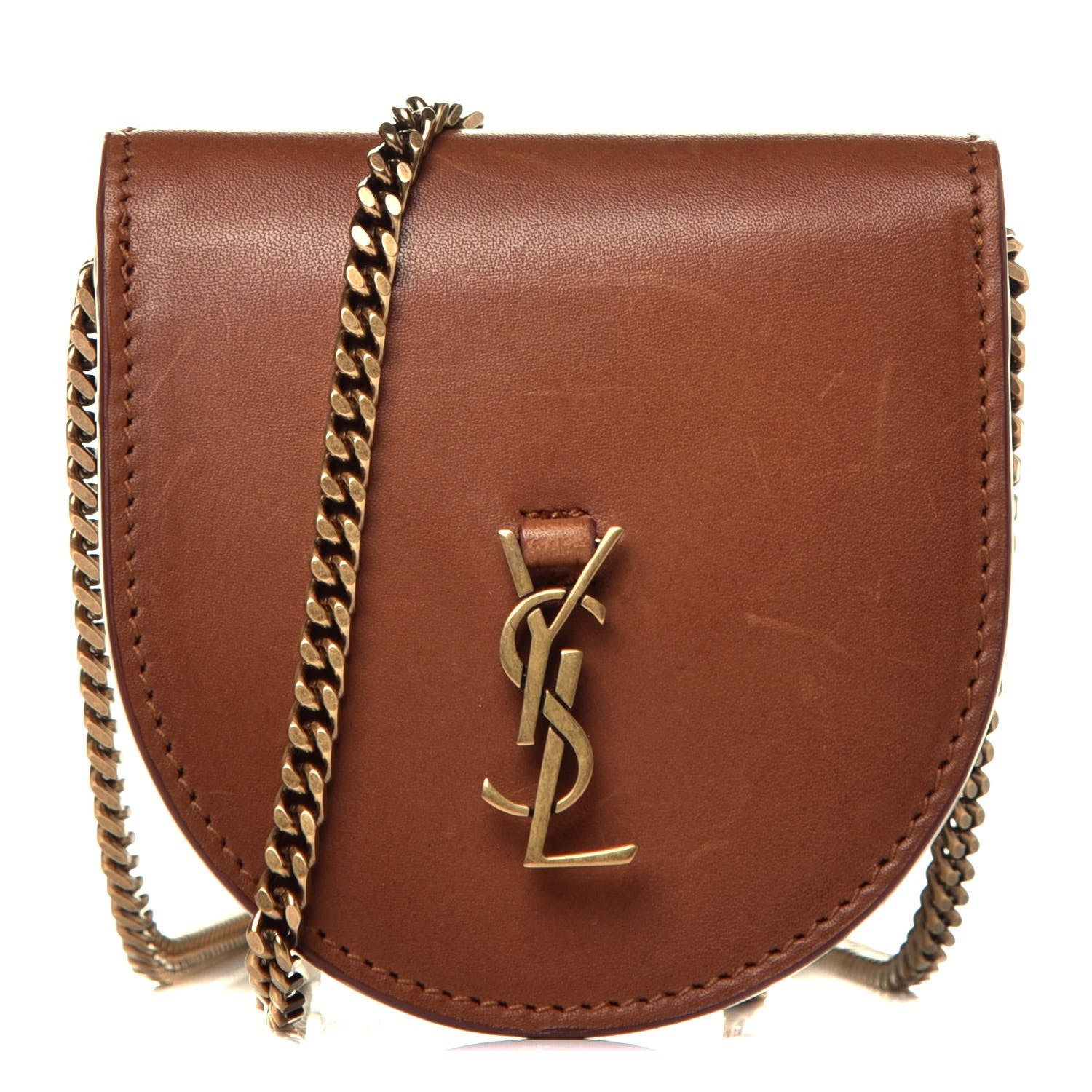 Saint Laurent Calfskin Monogram Baby Kaia Crossbody Bag Brick 1 of 9