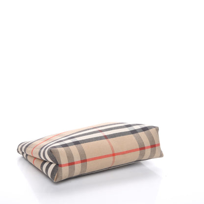 Burberry Canvas Horseferry Check Cosmetic Pouch Camel 4 of 7