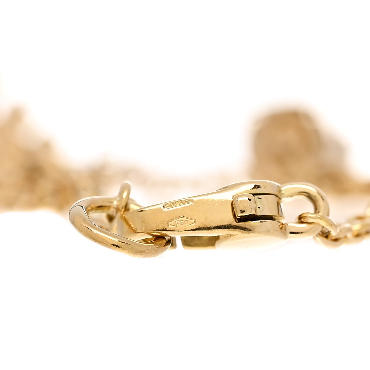 Gucci 18K Yellow Gold Diamond Charm Bracelet 4 of 5