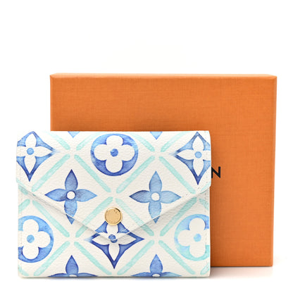 Louis Vuitton Monogram Tiles By The Pool Victorine Wallet Blue Blue 7 of 7