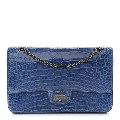 Chanel Alligator 2.55 Reissue 227 Flap Blue 1 of 10