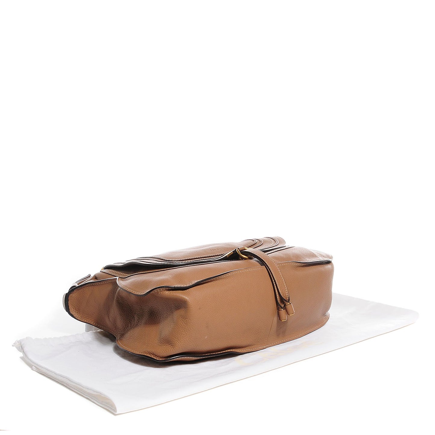 Calfskin Large Marcie Satchel Nut