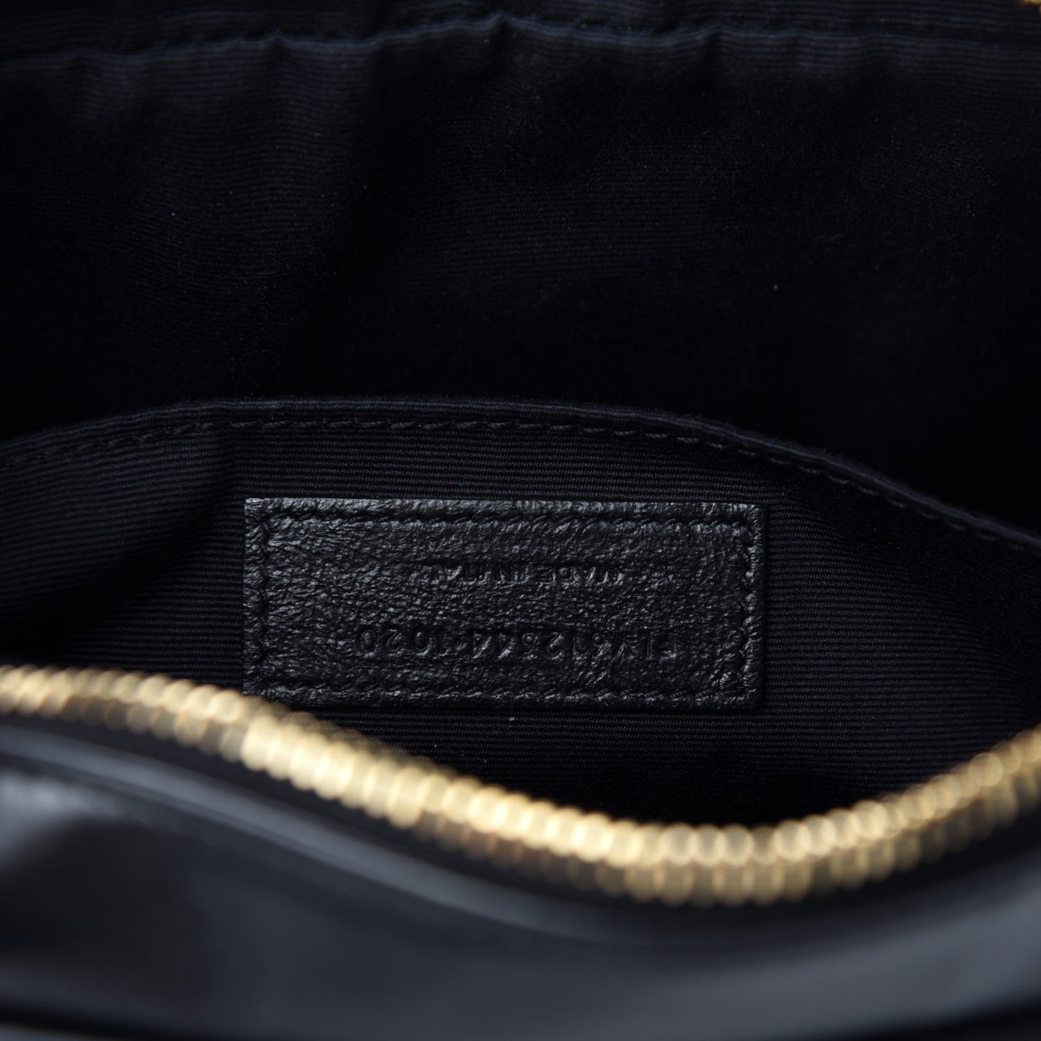Saint Laurent Calfskin Matelasse Monogram Lou Camera Bag Black 12 of 14