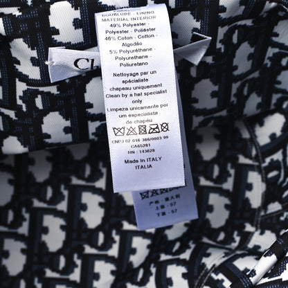 Christian Dior Gingham Reversible Teddy-D Brim Bucket Hat 57 Black White 8 of 14