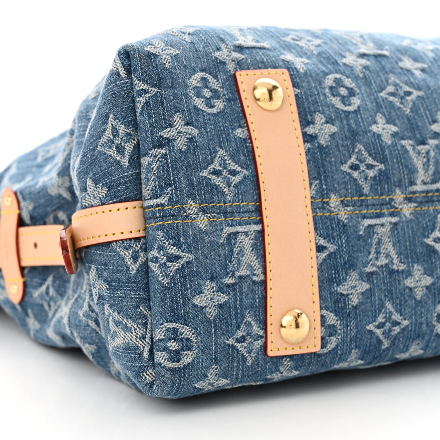 Louis Vuitton Monogram Denim CarryAll MM Blue 9 of 11
