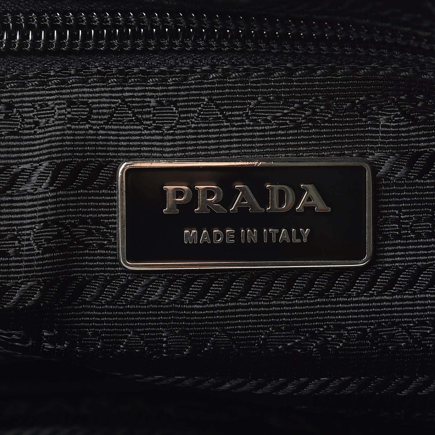 Prada Nylon Flat Messenger Bag Black 6 of 9