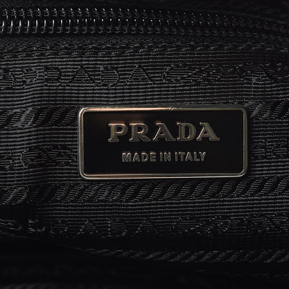 Prada Nylon Flat Messenger Bag Black 6 of 9