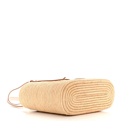 Loewe Raffia Square Small Basket Tote Bag Natural White 4 of 9