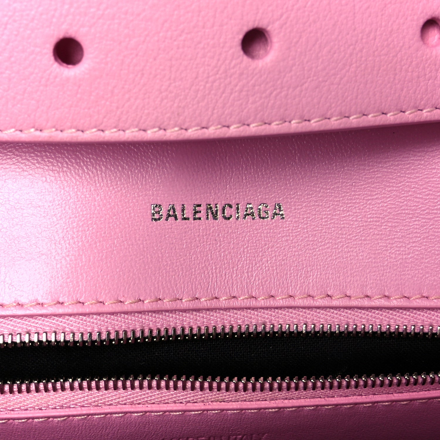 Balenciaga Semi Shiny Smooth Calfskin Small Downtown Shoulder Bag Candy Pink 6 of 14