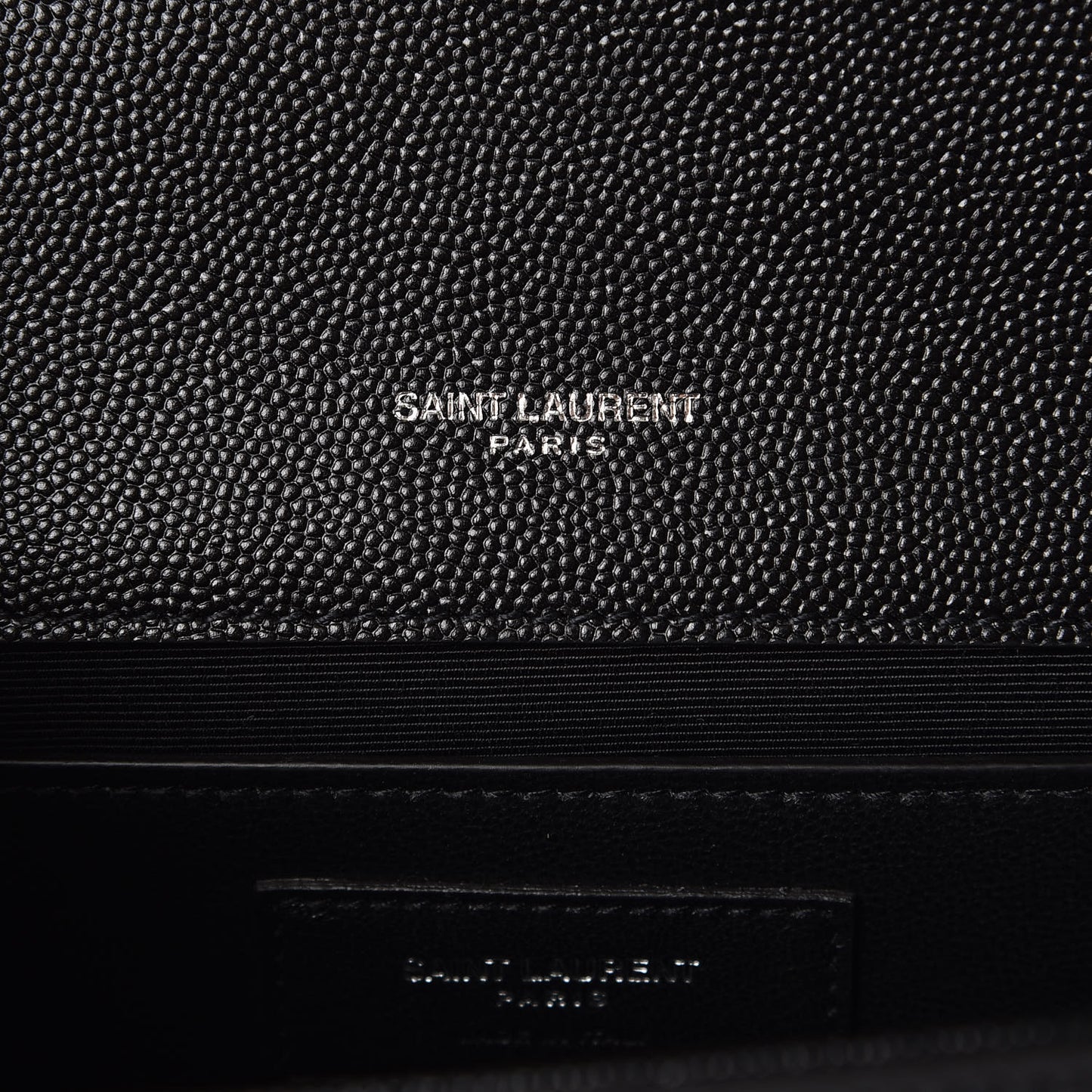 Grain De Poudre Medium Classic Monogram Kate Satchel Black
