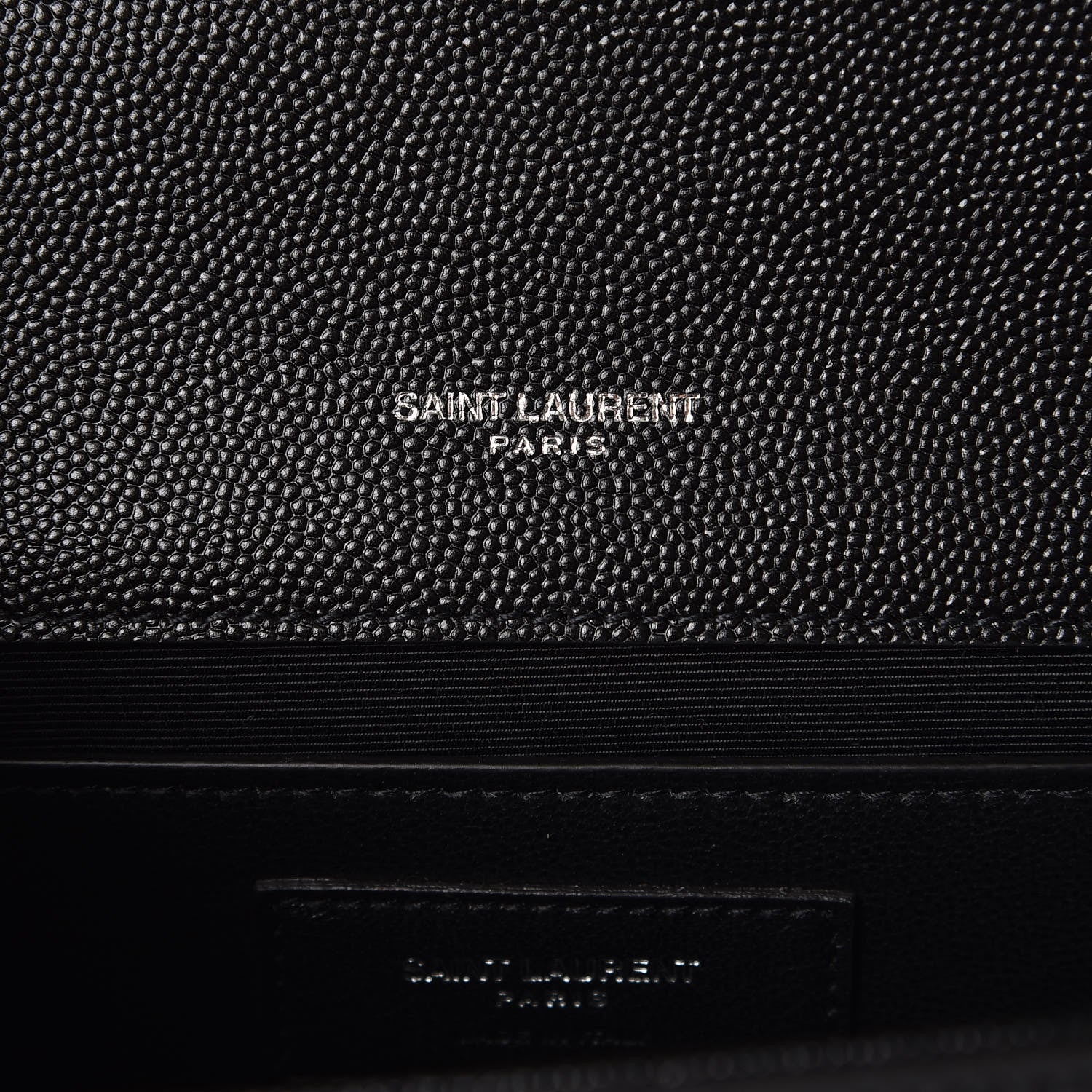 Saint Laurent Grain De Poudre Medium Classic Monogram Kate Satchel Black 6 of 10