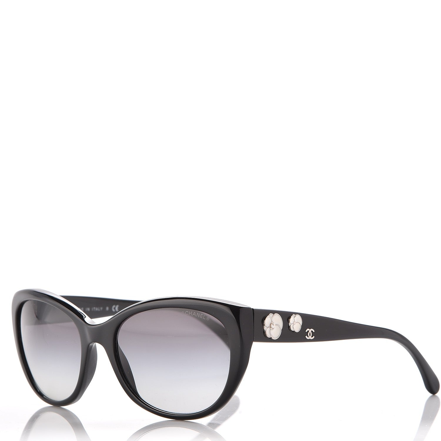 Chanel Camellia Sunglasses 5187-H Black 1 of 10