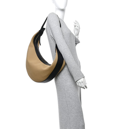 Khaite Canvas Calfskin August Hobo Beige 2 of 9