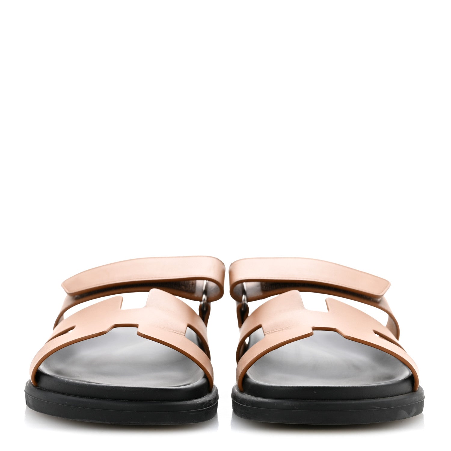 Hermes Calfskin Womens Chypre Sandals 37 Naturel 3 of 12