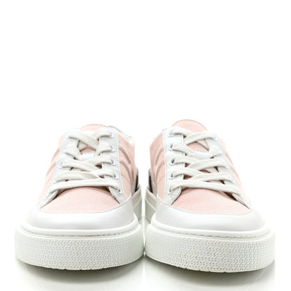 Hermes Canvas Calfskin Deep Sneakers 37 Framboise White 2 of 11