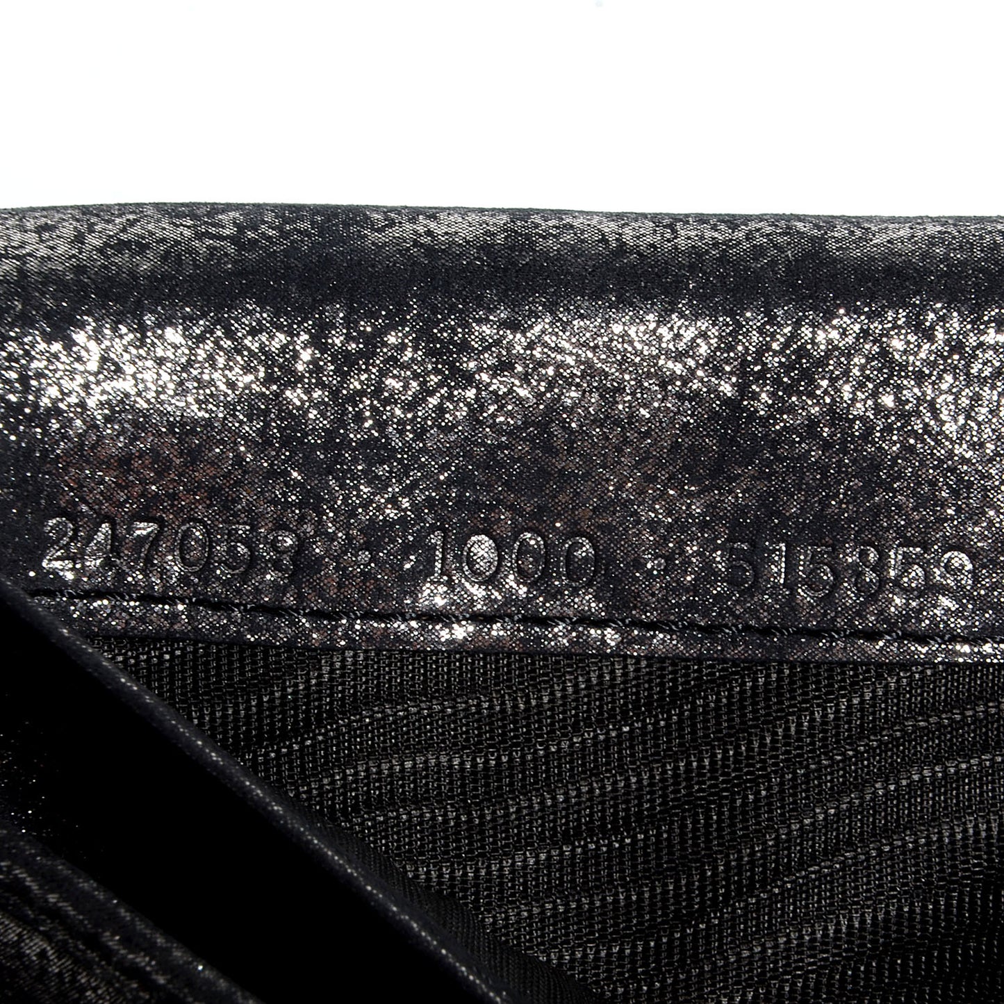 Calfskin Milkyway Papier Money Wallet Black