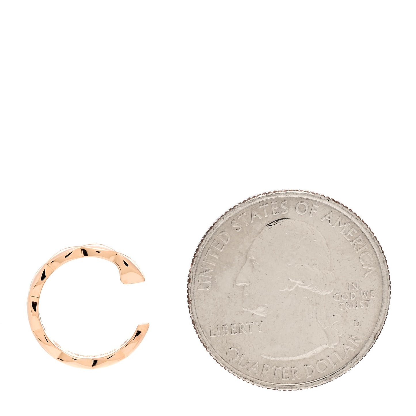 18K Beige Gold Coco Crush Single Ear Cuff Earring