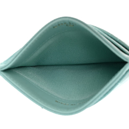 Chanel Caviar Quilted Card Holder Light Blue 5 of 9
