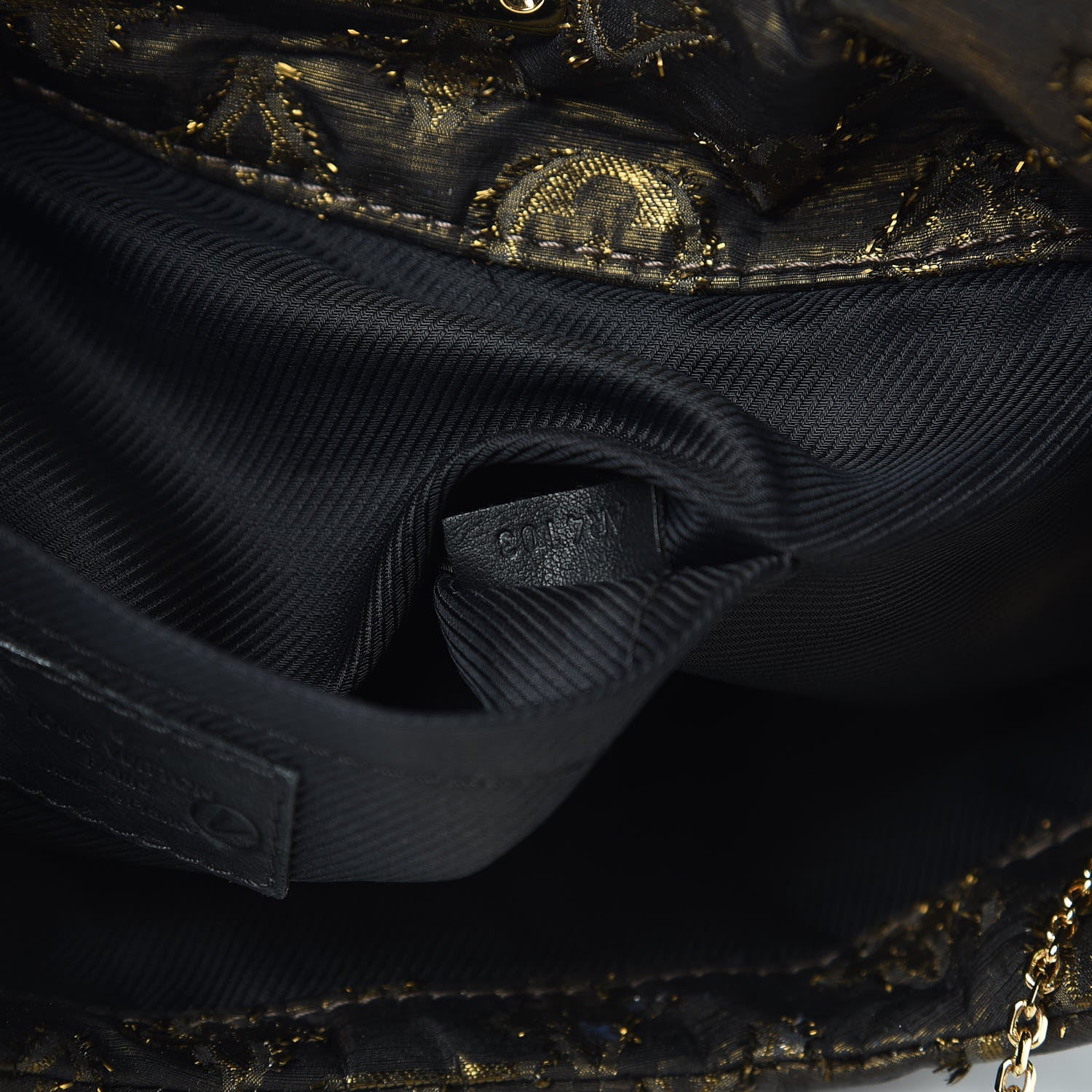 Louis Vuitton Lurex Quilted Monogram Altair Clutch Bronze 7 of 7
