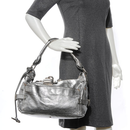 Chloe Leather Paddington Hobo Silver 2 of 8