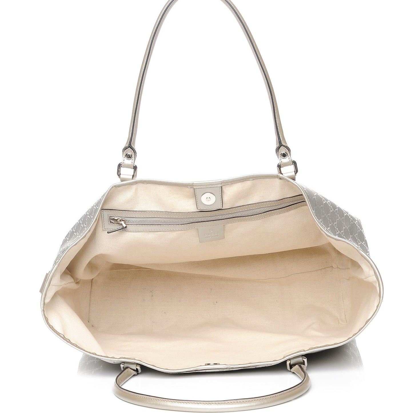 Imprime Monogram Large Joy Tote Silver
