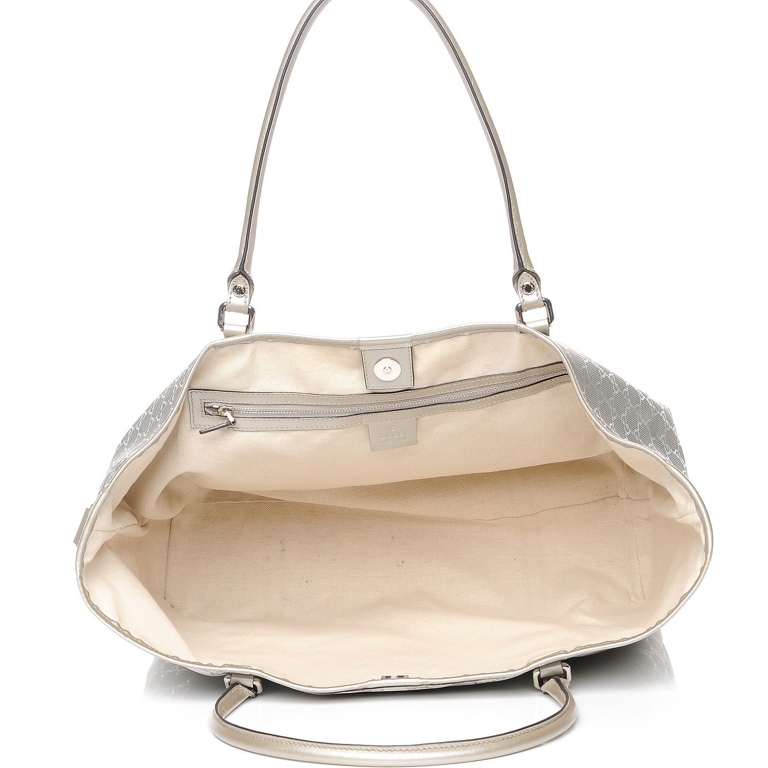 Gucci Imprime Monogram Large Joy Tote Silver 12 of 14
