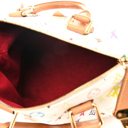 Louis Vuitton Monogram Multicolor Speedy 30 White 5 of 14