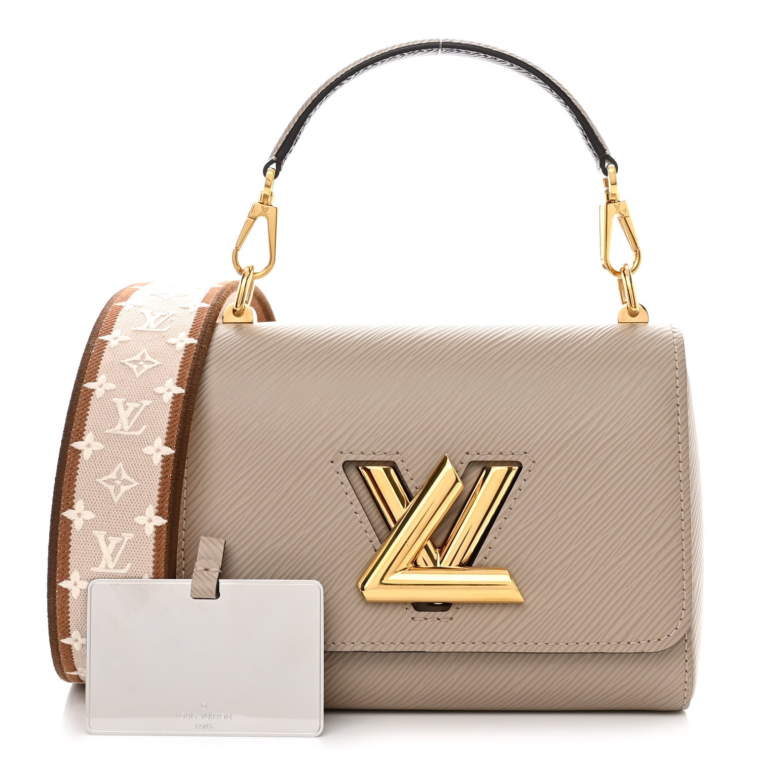 Louis Vuitton Epi Twist Top Handle Shoulder Bag PM Griege 1 of 12
