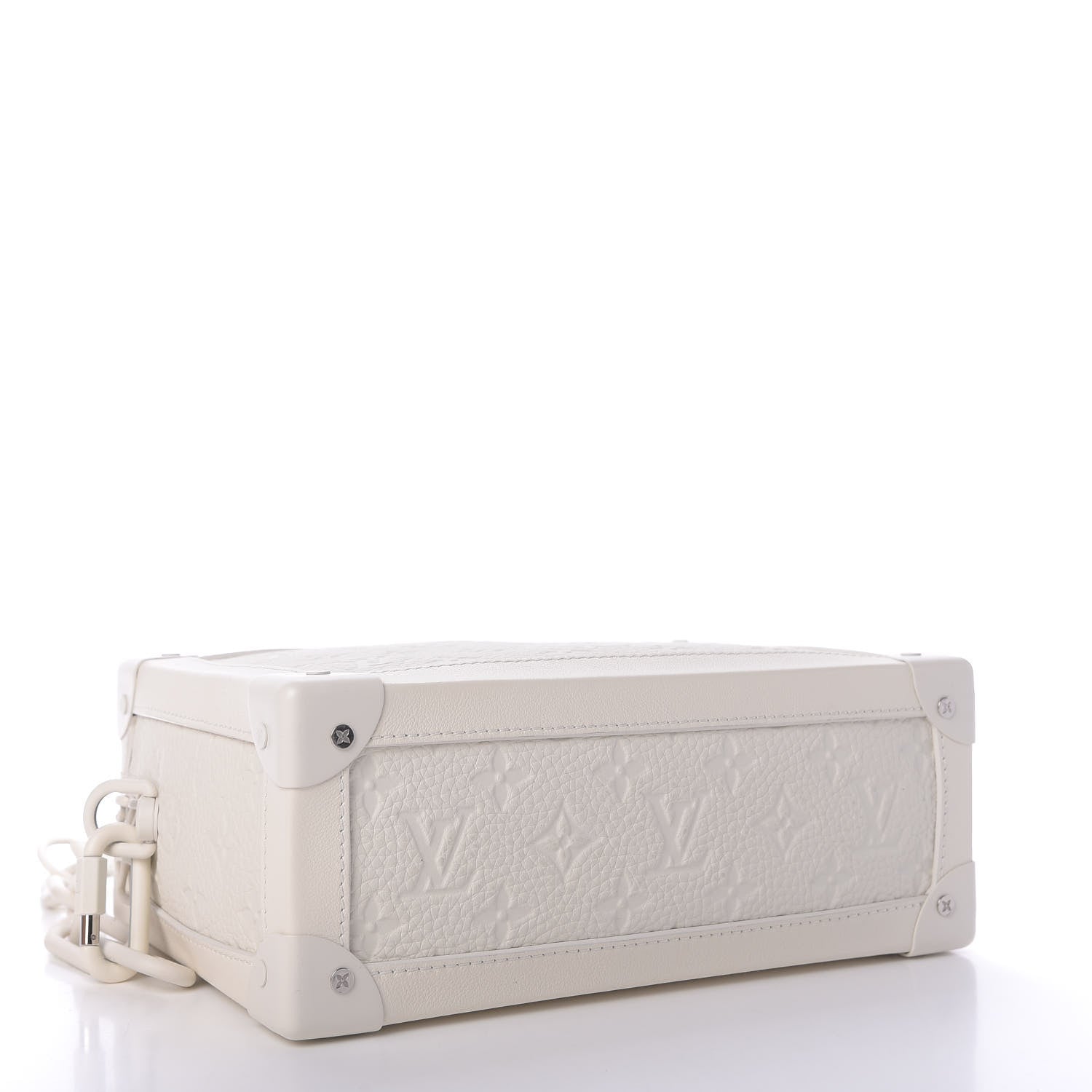Louis Vuitton Taurillon Monogram Solar Ray Soft Trunk Powder White 4 of 10