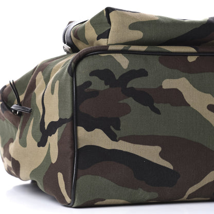 Saint Laurent Canvas Giant City Sweet Dreams Shark Backpack Camo 5 of 11