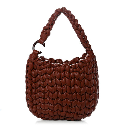 Chloe Lambskin Woven Wooden C Shoulder Bag Sepia Brown 1 of 11