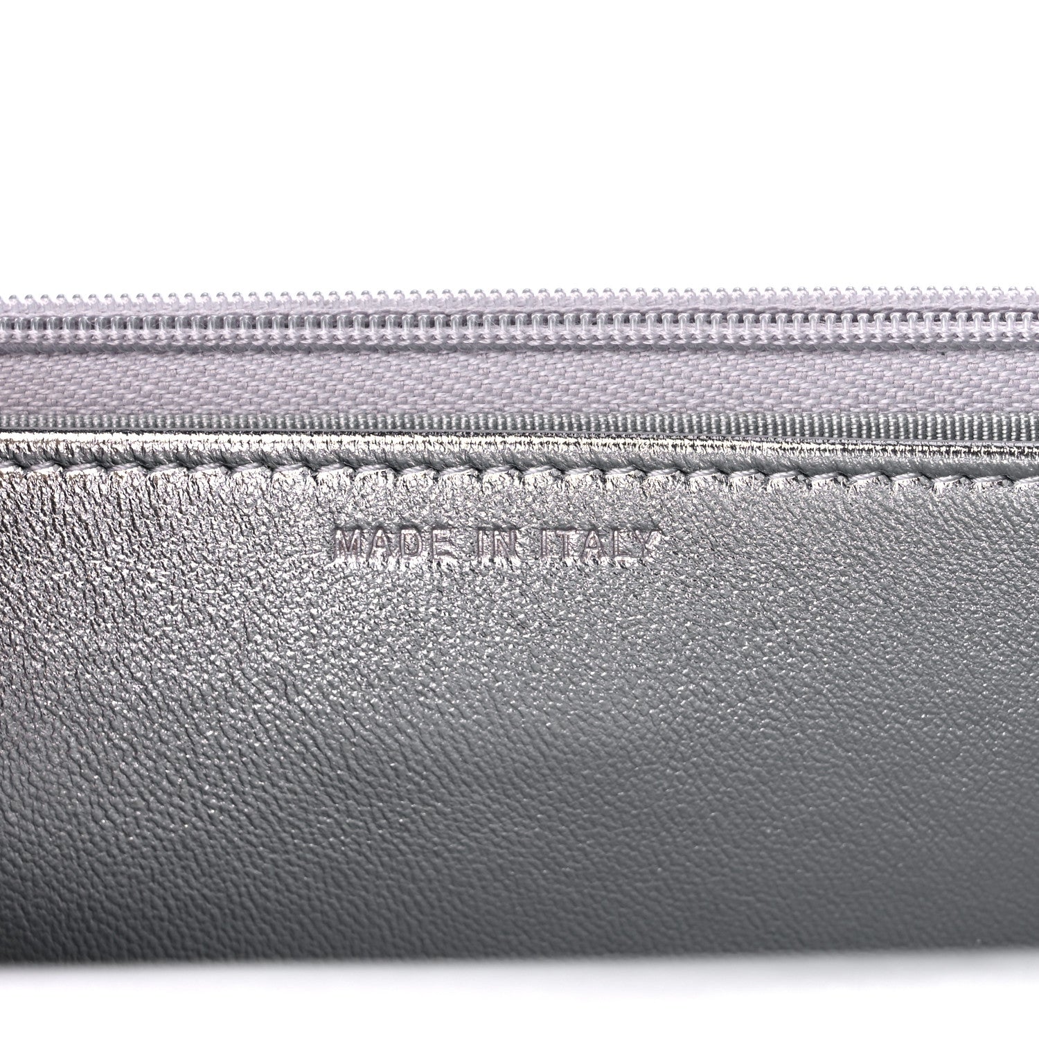 Chanel Gradient Metallic Calfskin Quilted Wallet On Chain WOC Silver Blue Yellow Purple 7 of 11