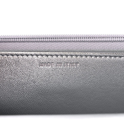 Chanel Gradient Metallic Calfskin Quilted Wallet On Chain WOC Silver Blue Yellow Purple 7 of 11