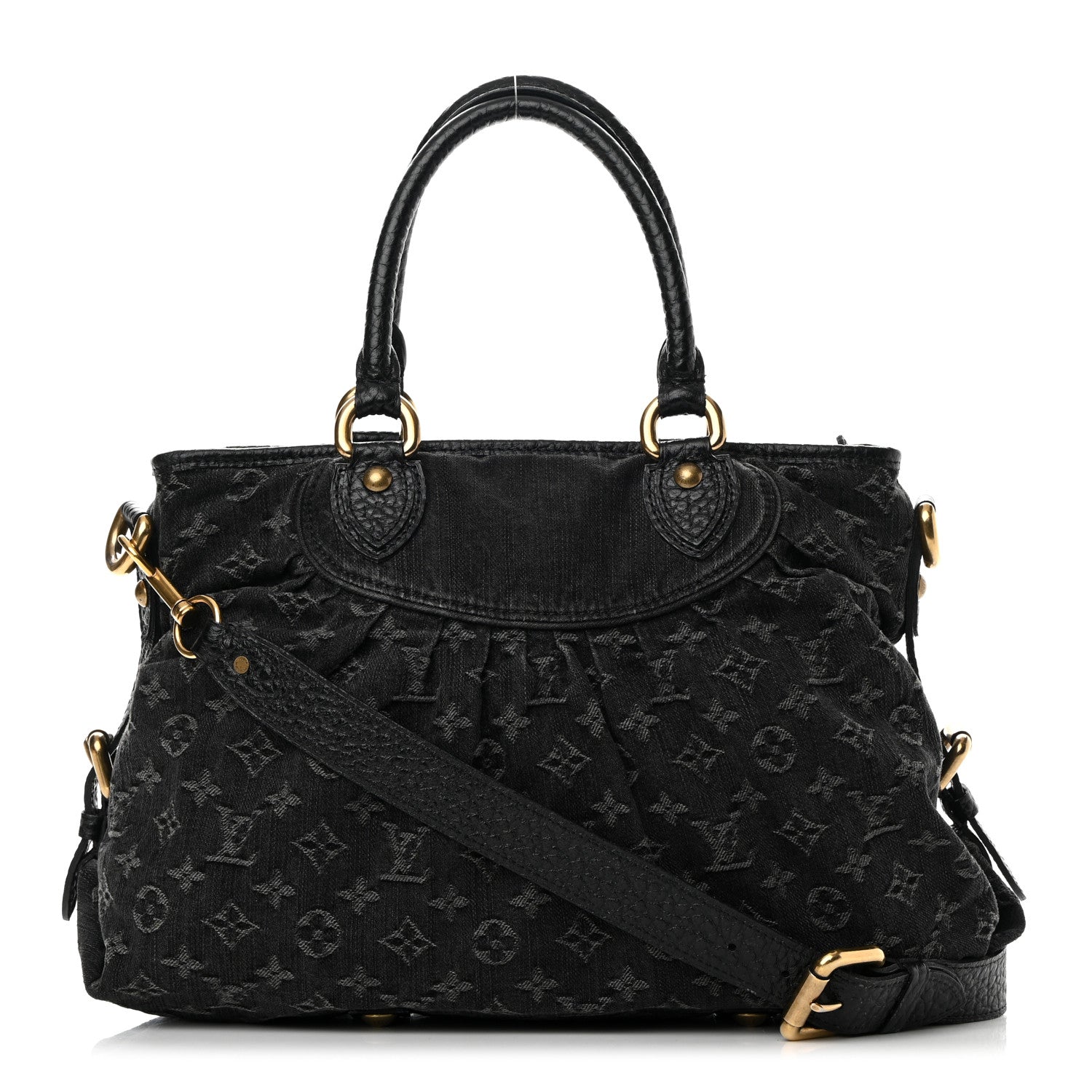 Louis Vuitton Denim Neo Cabby MM Black 1 of 15