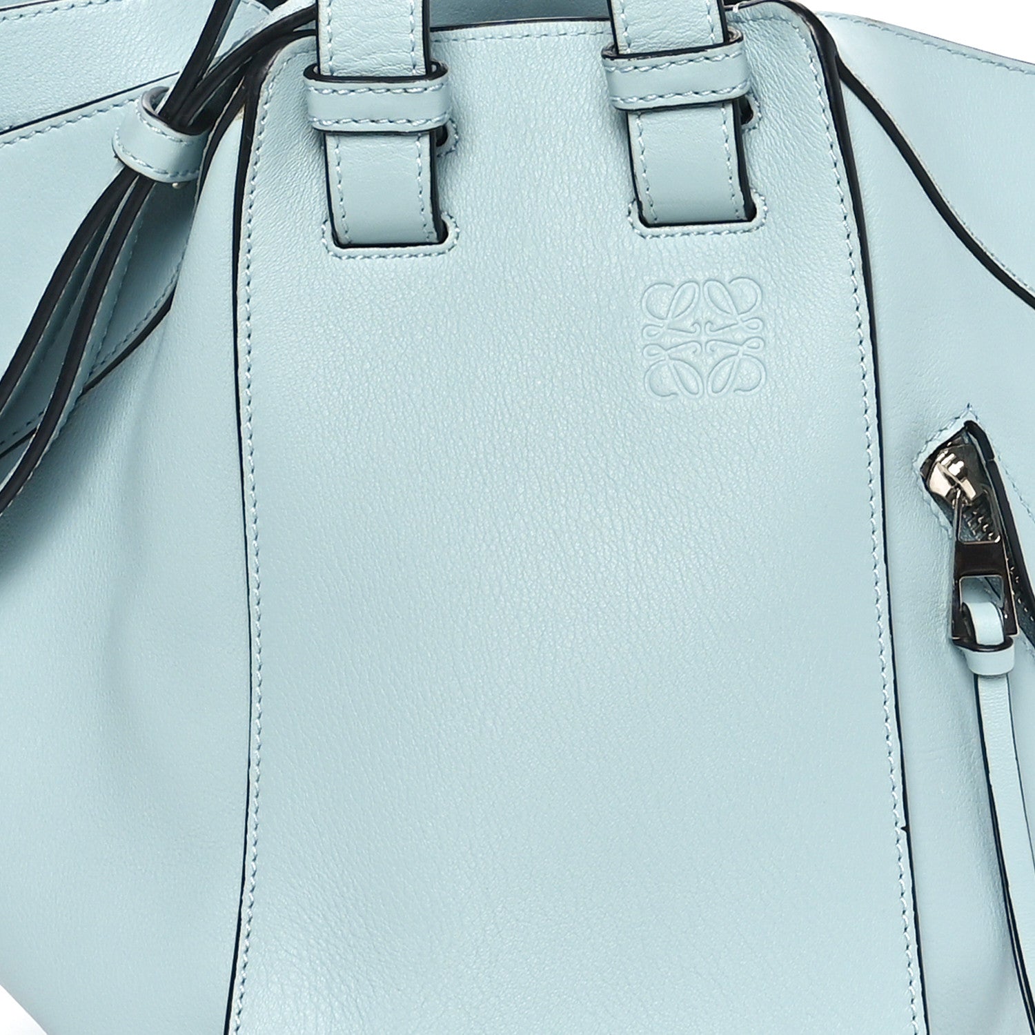 Loewe Calfskin Medium Hammock Shoulder Bag Aqua 8 of 10