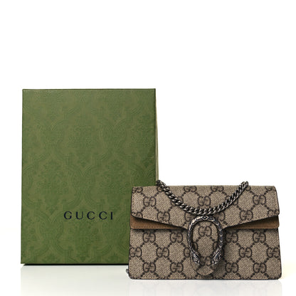 Gucci GG Supreme Monogram Super Mini Dionysus Shoulder Bag Taupe 8 of 8