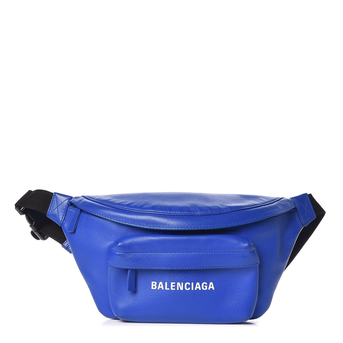 Smooth Calfskin Logo Large Everyday Beltpack Bleu Prim White