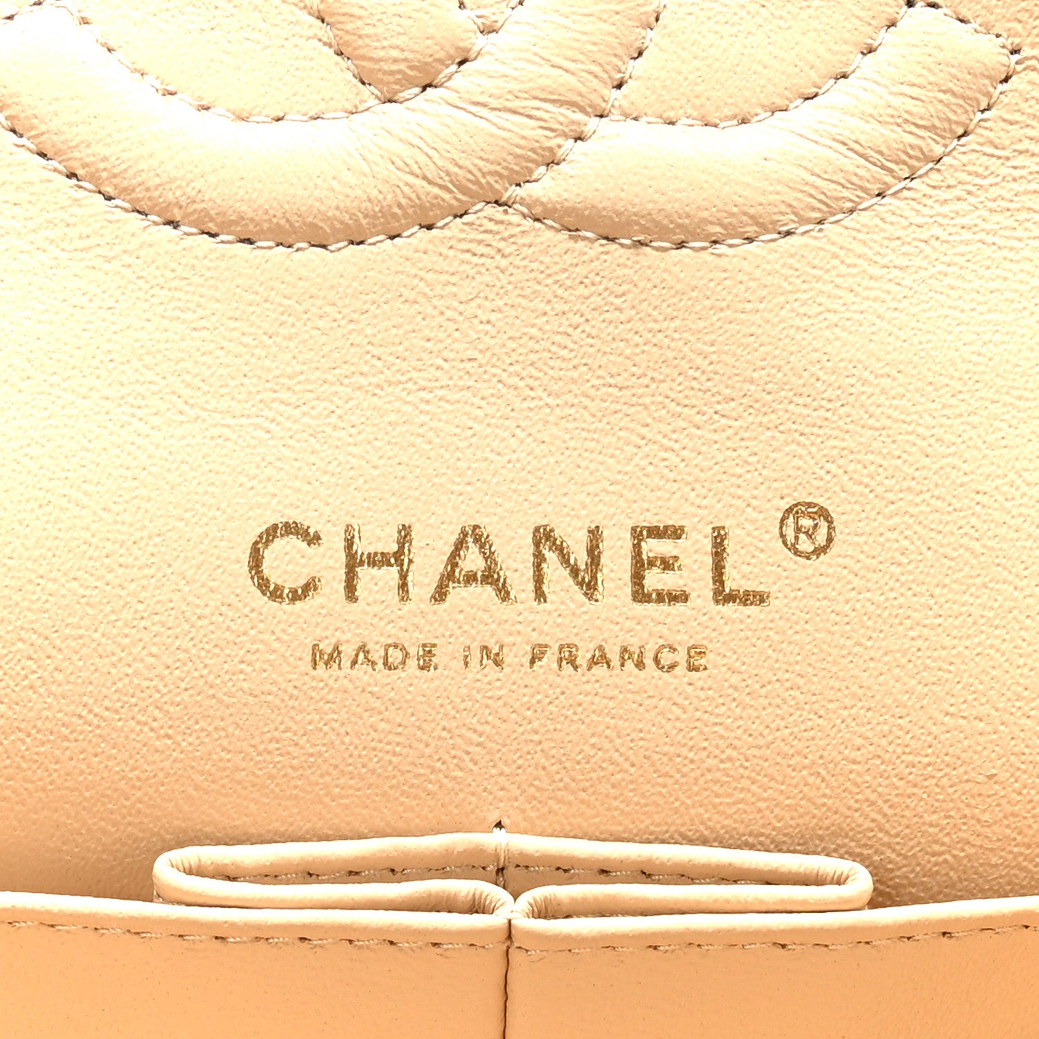 Chanel Caviar Quilted Medium Double Flap Beige 6 of 9