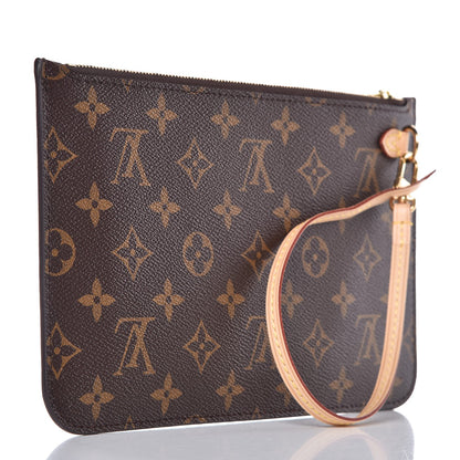 Louis Vuitton Monogram Neverfull MM GM Pochette 3 of 9